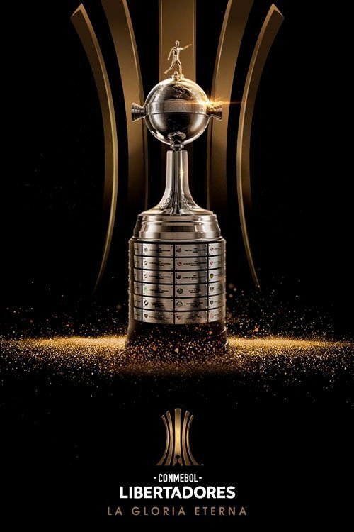 Arte de futebol representando a Libertadores